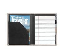 Gorbado Classic Padfolio/Junior Portfolio Folder Case, Business A5 Binder Organizer Notepad for Men Women, 5 x 8 Writing Pad Included,Gold