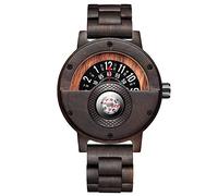 GORBEN Compass Watches for Men, Turntable Wooden Watch, Lightweight Handmade, Quartz Sports Watch, 273-2, Quartz Movement