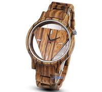 GORBEN Men Wooden Watches Analog Quartz Wrist Wood Watches Bamboo Natural Personalized Minimalist Watch for Birthday Graduated Wedding, Yellow, Quartz Movement