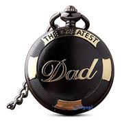 GORBEN Vintage Dad Dangle Pendant Quartz Pocket Fob Watches for Men + Gift Box