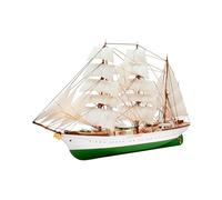 Revell Model Set 65432 Gorch Fock 1:350 Scale Unbuilt/Unpainted Plastic Model Kit with Contacta Professional Glue, Paintbrush & Selected Aqua Color Paints