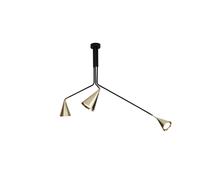 Gordon 561.13ABC Ceiling Light Matt Black/ Brushed Brass