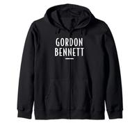 Gordon Bennett - Vintage Retro Typographic Zip Hoodie
