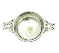 Gordon Highlanders Chrome Plated Steel Quaich Bowl Scottish Quaich ME10