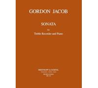 Gordon Jacob MR1116: Sonata for Treble Recorder and Piano, Musica Rara
