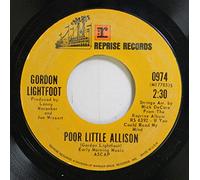 Gordon Lightfoot 45 RPM Poor Little Allison / If You Could Read My Mind