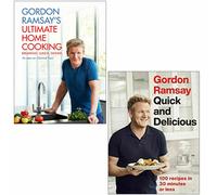 Gordon Ramsay 2 Books Collection Set,Ultimate Home Cooking,Quick & Delicious NEW