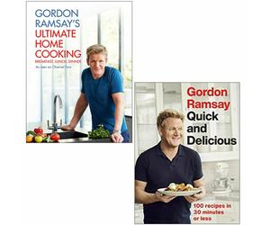 Gordon Ramsay 2 Books Collection Set,Ultimate Home Cooking,Quick & Delicious NEW