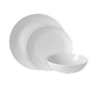 Gordon Ramsay Maze White Dinner Set, 12 piece