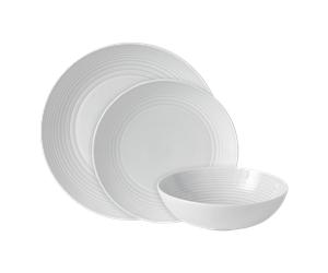 Gordon Ramsay Maze White Dinner Set, 12 piece