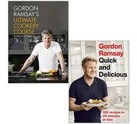 Gordon Ramsay Ultimate Cookery Course & Quick & Delicious 2 Books Collection Set