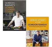 Gordon Ramsay's Ultimate Cookery Course & Gordon Ramsay Bread Street Kitchen By Gordon Ramsay 2 Books Collection Set