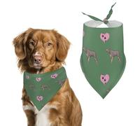 Gordon Setter Breed with Hearts Dog Bandanas Puppy Cat Kerchief Scarf Pet Triangle Bandana for Christmas