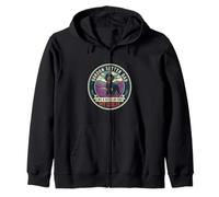 Gordon Setter Dad Like A Regular Dad But Cooler Dog Dad Zip Hoodie