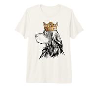 Gordon Setter Dog Wearing Crown Premium T-Shirt