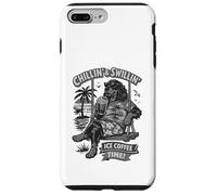 Gordon Setter drinking ice coffee on a swing b&w DIGOR - Case for iPhone 7 Plus/8 Plus