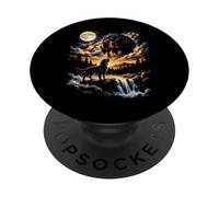 Gordon Setter Howling To The Moon PopSockets Adhesive PopGrip