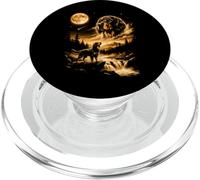 Gordon Setter Howling To The Moon PopSockets PopGrip for MagSafe