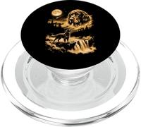 Gordon Setter Howling To The Moon PopSockets PopGrip for MagSafe