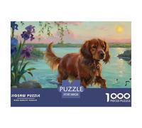 Gordon Setter1000 Piece Jigsaw Puzzle for Adultspet Dog Premium Box, Extra Fun Challenges, for Women/Men, Scenic Puzzle38x26cm/1000pcs