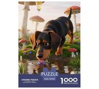 Gordon Setter1000 Piece Jigsaw Puzzle for Adultspet Dog Premium Box, Extra Fun Challenges, for Women/Men, Difficult Puzzle70x50cm/1000pcs