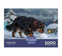 Gordon SetterPuzzles 1000 Piecespet Dog Premium Box, Extra Fun, Challenging Puzzles, for Women/Men, Scenic70x50cm/1000pcs