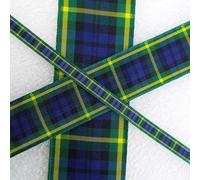 Gordon Tartan Ribbon Scotland Christmas 5 Widths Buy 1 2 or 4 Metres 13 073D, 40mm, 4 Metres