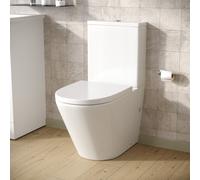 Nes Home Modern Cloakroom Rimless Close Coupled WC Toilet