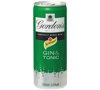 Gordons Gin & Tonic Pre-Mixed Cans 5% - 12x250ml