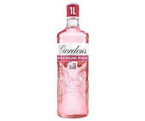 Gordon's Premium Pink Distilled Gin | 35% vol | 1L | Juniper Taste with Flavours of Raspberry | Strawberry & Redcurrant | Light & Refreshing Flavoured Gin
