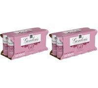 Gordon's Premium Pink Distilled Gin & Tonic | 5% vol | 10 x 250ml Can | Ready to Drink Pink Gin & Tonic Cans | Flavours of Raspberry | Strawberry & Redcurrant (Pack of 2)