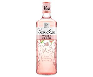 Gordon's White Peach Distilled Gin | 37.5% vol | 70cl | Subtle Sweetness & Flavours of White Peach | Balanced with Gin Botanicals | Enjoy in a Gin Glass with Tonic | Flavoured Gin