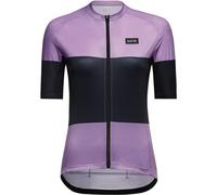 GORE WEAR Breathable Women's Cycling Jersey, Spirit Stripes, Fast Moisture Wicking, Unique Design, Short Sleeve Cycling Jersey, Scrub Purple/Orbit Blue, 36