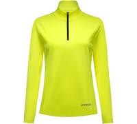 GORE WEAR Everyday Mid 1/4 Zip Womens, Neon Yellow, 36