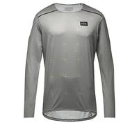 GORE WEAR Men's Breathable Shirt, Contest, Comfortable Long-sleeved Functional Shirt, Quick-drying, Lab Gray, M