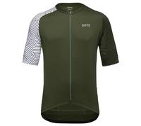 GORE WEAR Mens C5 Jersey T-Shirt, Utility Green/White, XL EU