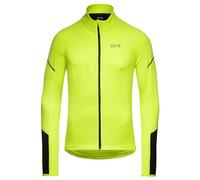 GORE WEAR Mens M Long Sleeve Zip Shirt, Neon Yellow/Black, S EU
