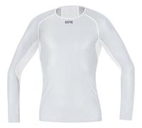 GORE WEAR Mens M Windstopper Base Layer Long Sleeve Shirt, Light Grey/White, M EU