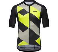 GORE WEAR Spirit Signal Jersey Mens, Black/Neon Yellow, M