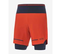 Gore Wear UltiMate 2in1 Shorts Light Red Dark Blue - S