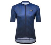 GORE WEAR Women's Breathable Cycling Jersey, Rain Camo, Fast Moisture Wicking, With Pockets, Short Sleeve Cycling Shirt, Orbit Blue, 40
