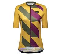 GORE WEAR Women's Breathable Cycling Jersey, Signal, Fast Moisture Wicking, Unique Design, Short Sleeve Bike Shirt, Uniform Sand/Utility Green, 36