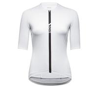 GORE WEAR Women's Breathable Cycling Jersey, Torrent, Fast Moisture Wicking, Short Sleeve Road Bike Style Cycling Shirt, White, 42