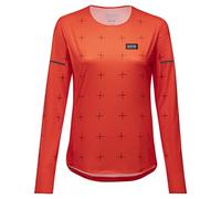 GORE WEAR Women's Breathable Shirt, Contest, Comfortable Long-Sleeved Functional Shirt, Quick-Drying, Fireball, 36