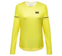 GORE WEAR Women's Breathable Shirt, Contest, Comfortable Long-sleeved Functional shirt, Quick-drying, Washed Neon Yellow, 42