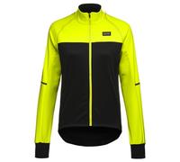GORE WEAR Women's Cycling Jacket Phantom, GORE-TEX INFINIUM, Black/Neon Yellow, 36