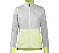 GORE WEAR Womens Drive Jacket, White/Neon Yellow, 36 EU