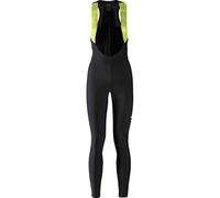 GORE WEAR Womens Progress Thermo Leggings, Black/Neon Yellow, 34 EU