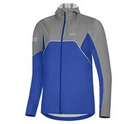 GORE WEAR Women's Running Jacket, R7, Partial GORE-TEX INFINIUM, Hooded Jacket, Ultramarine Blue/Lab Gray, 34