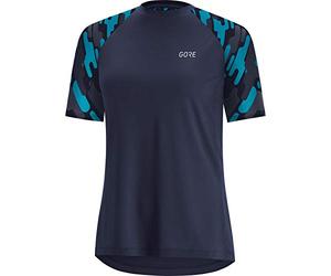 GORE WEAR Women's Trail Short Sleeve Jersey, C5, GORE Selected Fabrics, Orbit Blue/Scuba Blue